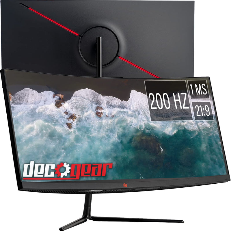 30" Curved Gaming And Professional Monitor, 200Hz, 1Ms Mprt, 2560X1080, 3000:1