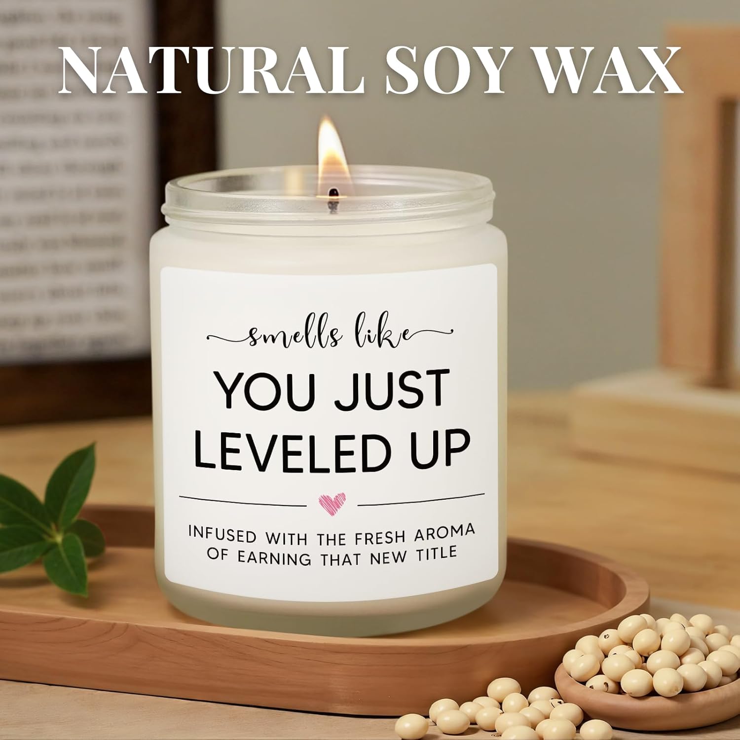 Promotion Gifts For Women At Work, New Job Candle Gifts, Congratulations Gift For Women, Funny Congrats Gift For Coworker, Gamer, Friend, Boss, Teachers, Nurses, Work Celebration Present
