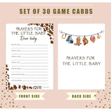 Baby Shower Games - Prayers For The Little Baby Game For 30 Guests With Cards, Gender Reveal Game, Cowboy Party Supplies (29)