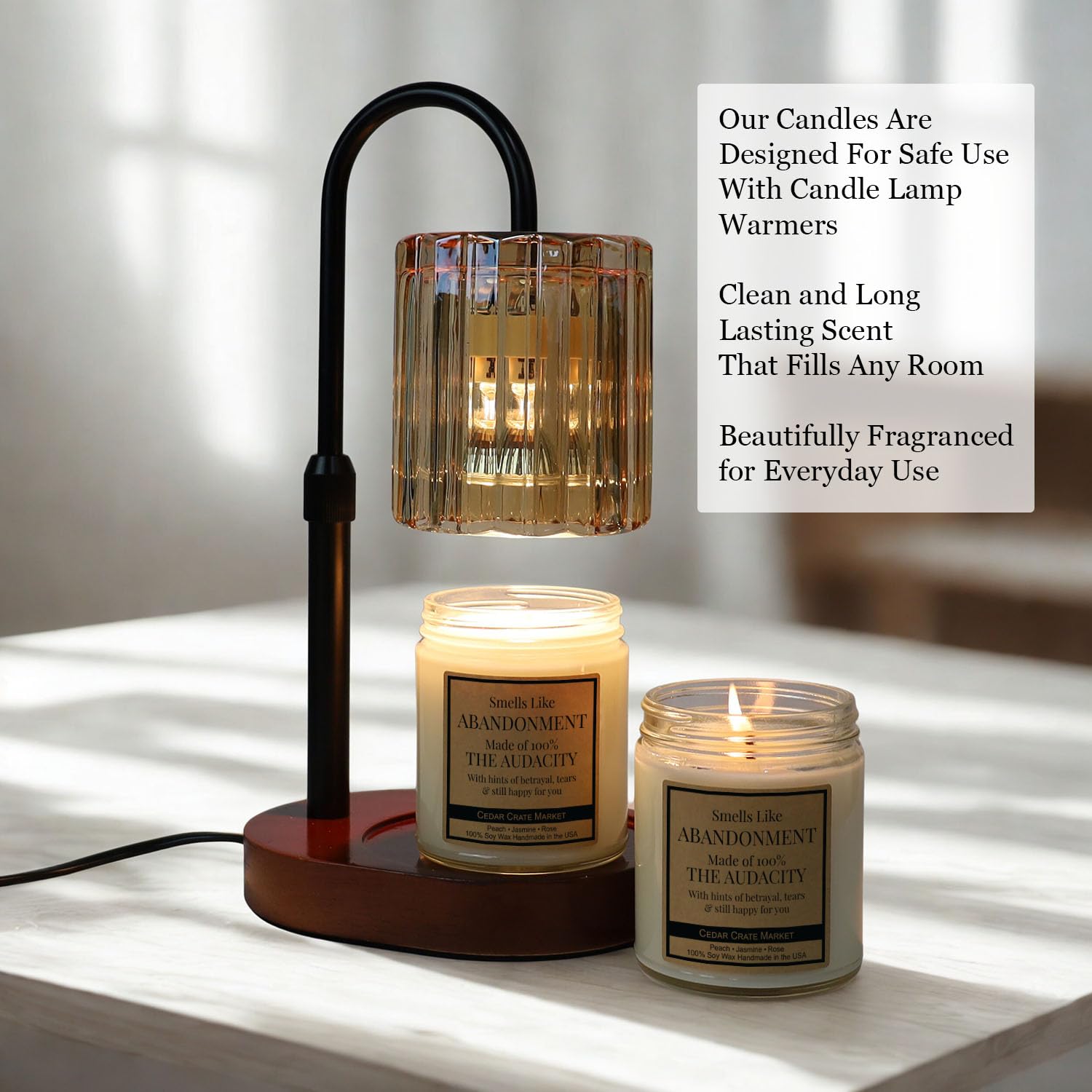 - Smells Like Abandonment 9 Oz Soy Wax Scented Candle With Funny Farewell Message - Goodbye Gift For Coworkers, Retirement, Moving Away -Relaxing 100% Soy Candle Made In Usa