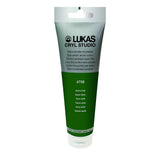 Lukas CRYL Studio Artist Acrylic Paint, Green Earth, 125 ml Tube - High Pigment Acrylic Paints for Canvas Painting, Large Scale Works - Medium-Viscosity, Water-Mixable, Fast Drying