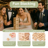 101Pcs Wedding Shower Games Blocks To Decorate Kit, Bridal Shower Game Ideas Activities For Stacking, Building & Drawing, Suitable For Bride & Groom Party Game, Anniversary, Decorations, Favors