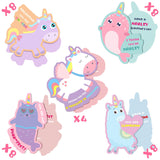 Valentines Day Gifts For Kids - Valentines Day Cards For Kids School - Unicorn Valentine Boxes With 36 Cards For Boys Girls Classroom Exchange Class Gifts Party Favors(32 Valentine'S Card/4 Teacher Card)
