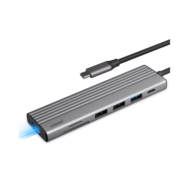 Usb C Hub, Usb C Multi-Port Adapter Compatible With Macbook Pro, 7 In 1 Usb C