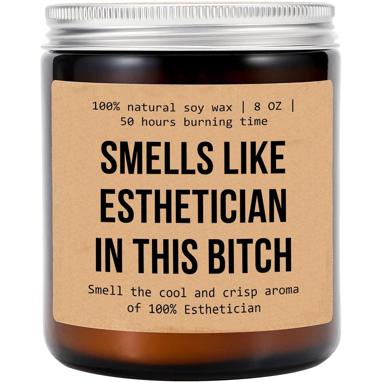 Smells Like Esthetician In This Bitch Candle - Gift For Esthetician - Esthetician Candle Decoration - Aromatherapy Glass Candle Jar - Non-Toxic Ingredients