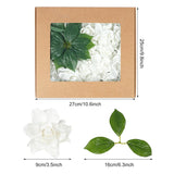 25Pcs Fake Gardenia White Artificial Flowers, Real Looking Gardenia Flowers With Stems Wedding Flowers For Diy Wedding Bouquet Bridal Shower Party Home Centerpieces Floral Arrangements