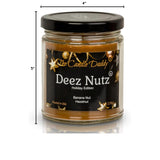 Deez Nutz Holiday Edition Candle - Funny Banana Nut Bread Scented Candle - Christmas, New Years - Long Burn Time - Hand Poured In Usa - 6Oz