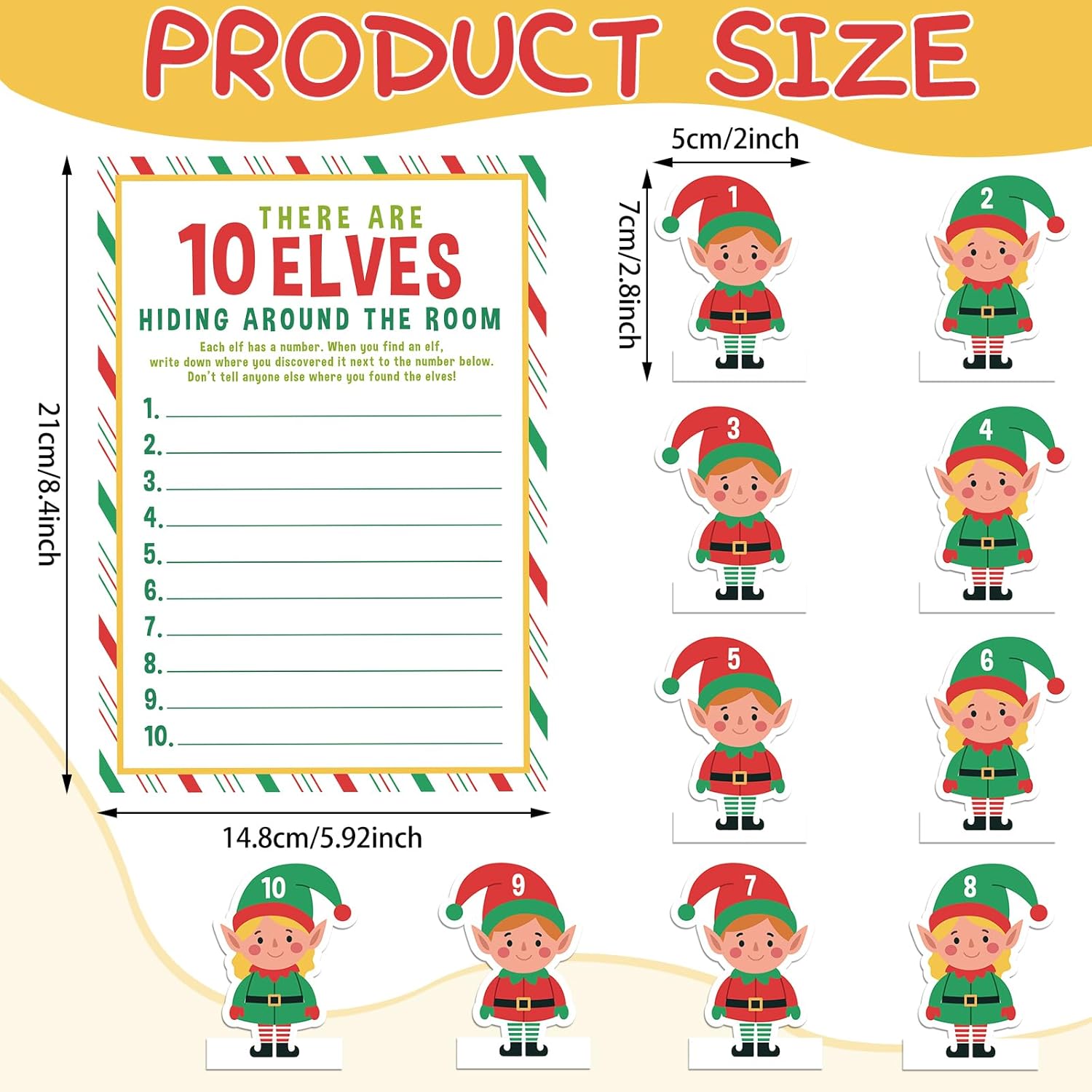 26 Pcs Christmas Holiday Elf Game Card Hiding Around The Room With 16 Elf Game Card Christmas Birthday Party Activities For Class School Home Decoration