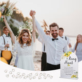 Lemon Bridal Shower Party Ring Scavenger Hunt, The Ring Hunt Game, 1 Sign & 30 Rings, Bridal Shower Decoration, Wedding Party Games(Xzjz13)