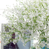 9 Pack Real Touch Artificial Baby'S Breath Flowers - 21" Bendable Stems For Wedding Bouquets, Home Centerpieces & Outdoor Decor (Waterproof, Dustproof, White)