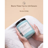 Sandalwood Jasmine Scented Candles, Large Soy Natural Long Lasting 19.4Oz 110 Hour Burning Floral Non Toxic Double Wick Aromatherapy Candle Gifts For Women Friend