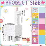 Cute Llama Valentine Boxes For Kids Diy Valentines Day Mailbox Kits With 32 Alpaca Valentine Cards For Boys Girls Toddlers School Class Classroom Gifts Exchange & Greeting Craft Party Favor
