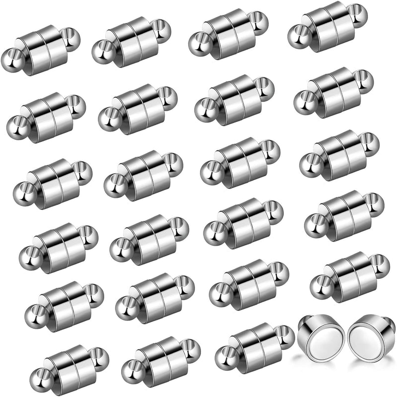 24 Pairs Magnetic Necklace Bracelet Clasps Magnet Converter Jewelry Clasps Ext