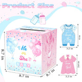 Gender Reveal Voting Game With Box And 50 Ballot Cards, Boy Or Girl Baby Shower Party Supplies, He Or She Baby Shower Voting Game Fun Gender Reveal Activity Keepsake For Guests
