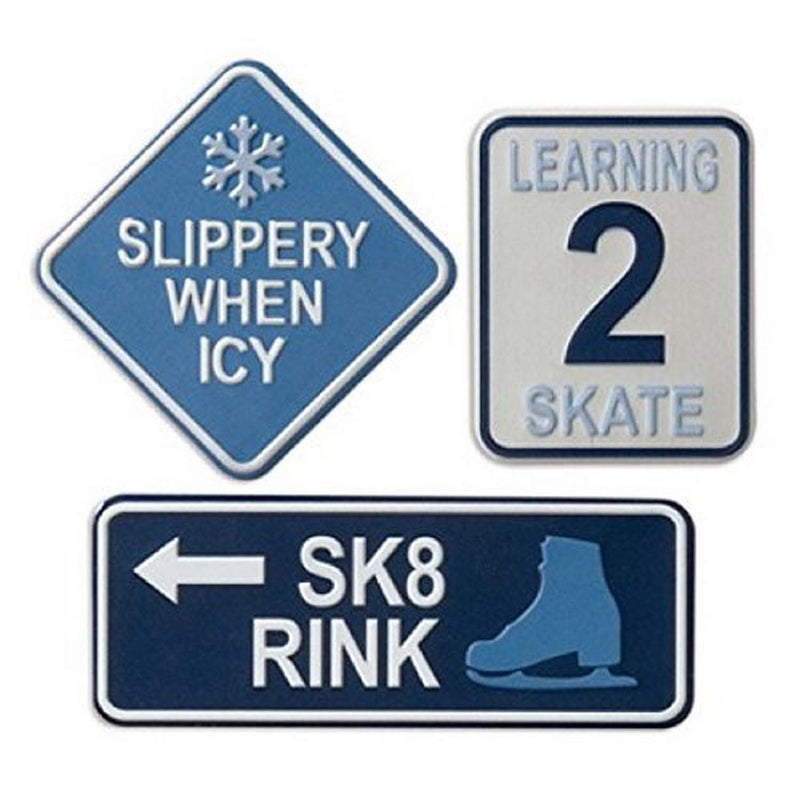 Metal Sign Scrapbooking Embellishments, Ice Skating