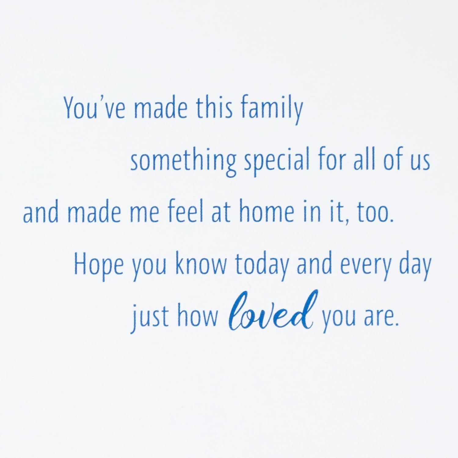 Hallmark Mother's Day Card for Mom in Law (How Loved You Are) for Birthday, Thinking of You, Congrats, or Any Occasion