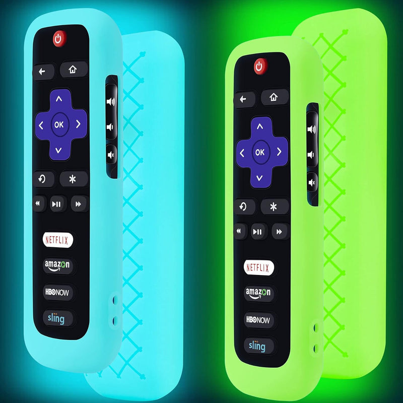 2 Pack Remote Case For Roku, Battery Cover For Tcl Roku Smart Tv Steaming Stic