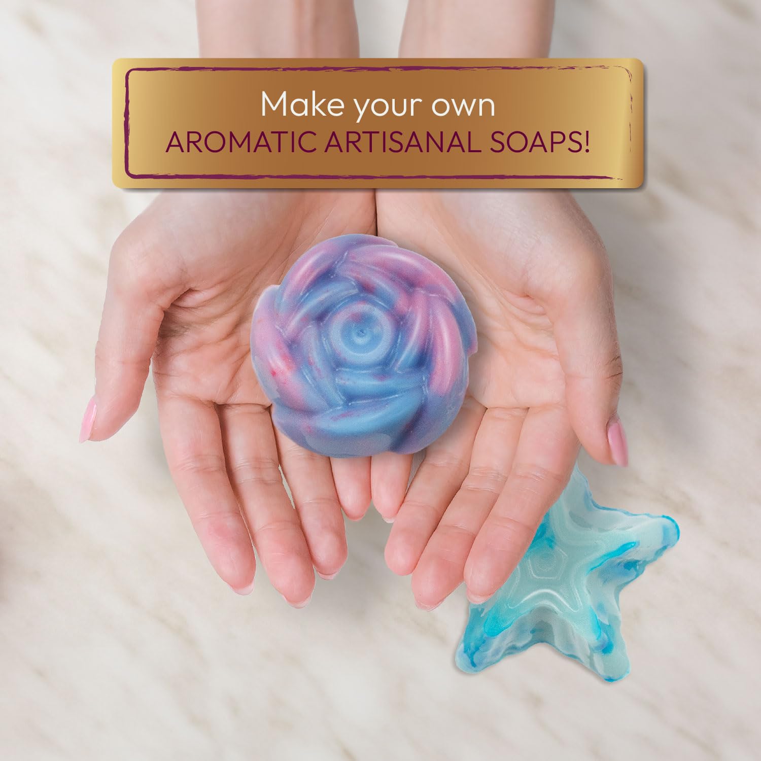 Artisanal Soaps Making Kit For Adults - Make Your Own Soaps With This Craft Kit, Make 3 Different Scented Soaps, Craft Kits For Adults Uk, A Craft Gifts For Women & Mens
