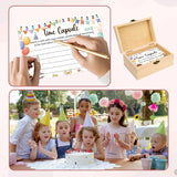 50Pcs Time Capsule Cards Box 1St Birthday Activities Games For Party Guests Baby First Birthday Keepsakes Gift Ideas 1St Birthday Decorations Baby Memory Box
