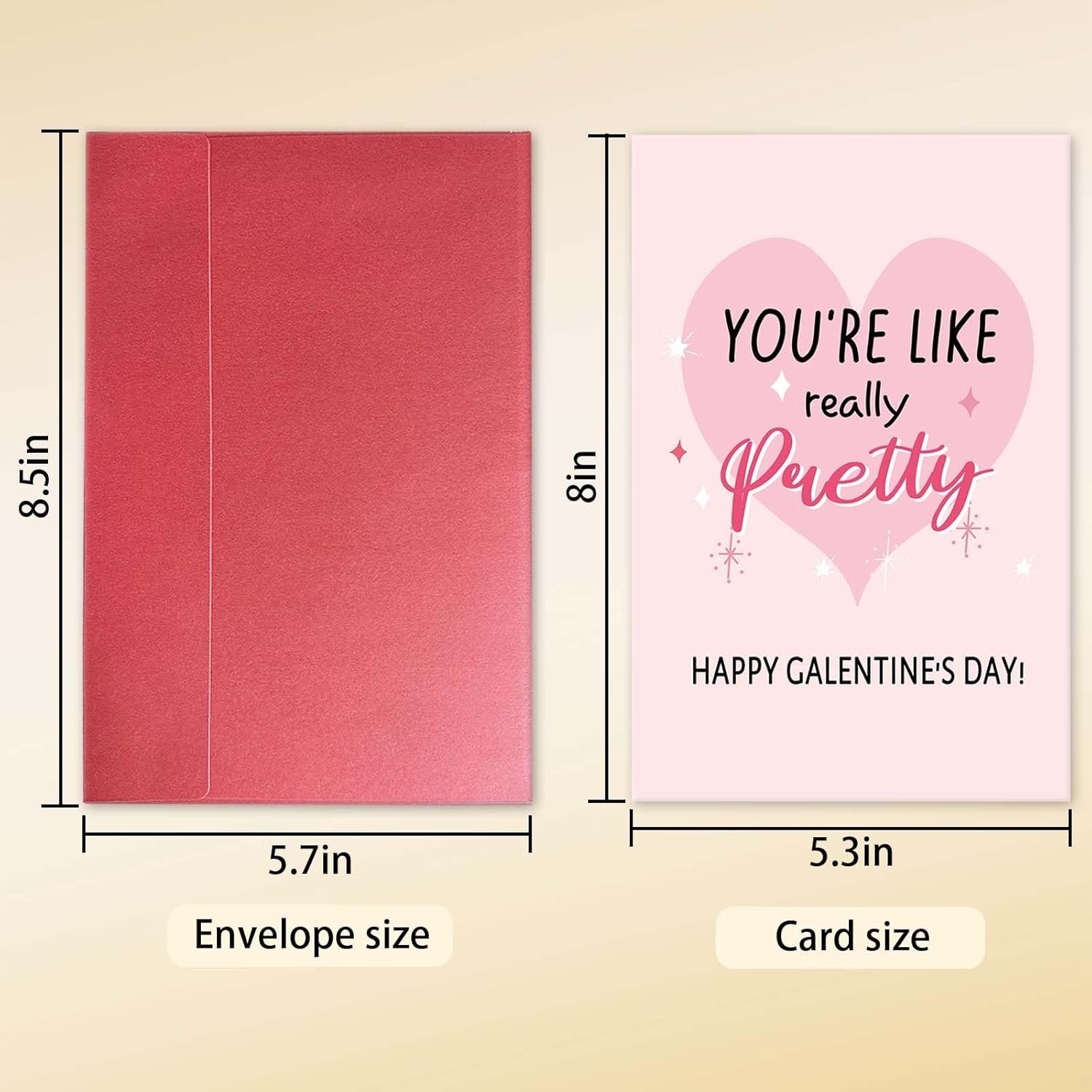 Funny Galentine Card For Best Friend, Happy Galentine'S Day Card For Sister Bestie, Cute Valentines Gift For Friends, You'Re Like Really Pretty