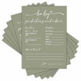 Baby Prediction And Advice Cards, Baby Shower Games Cards, Minimalism Boy Or Girl Baby Gender Reveal Party Favors Decorations And Supplies, 30 Pcs Double-Sided - A09