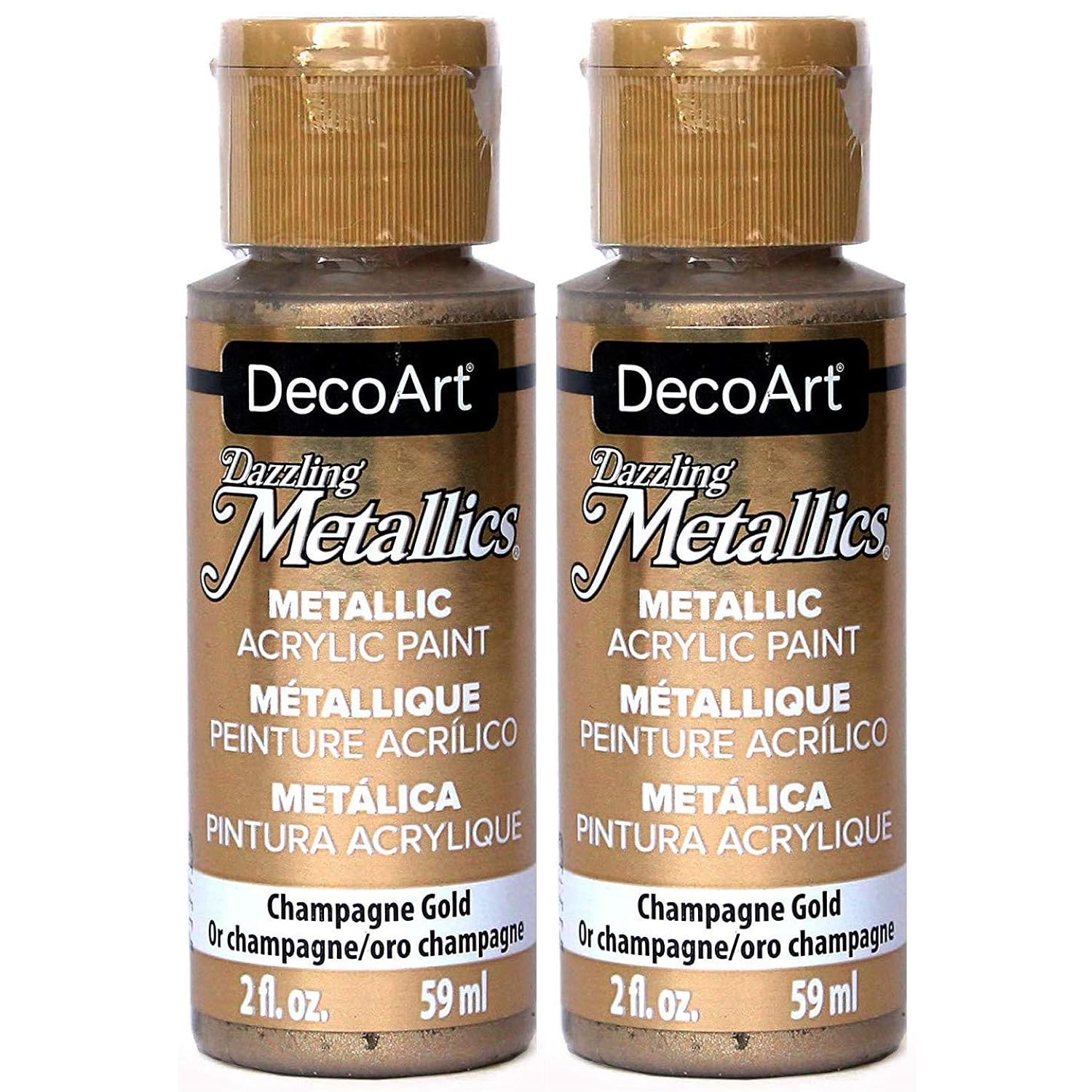 Dazzling Metallics Acrylic Paint 2oz-Champagne Gold