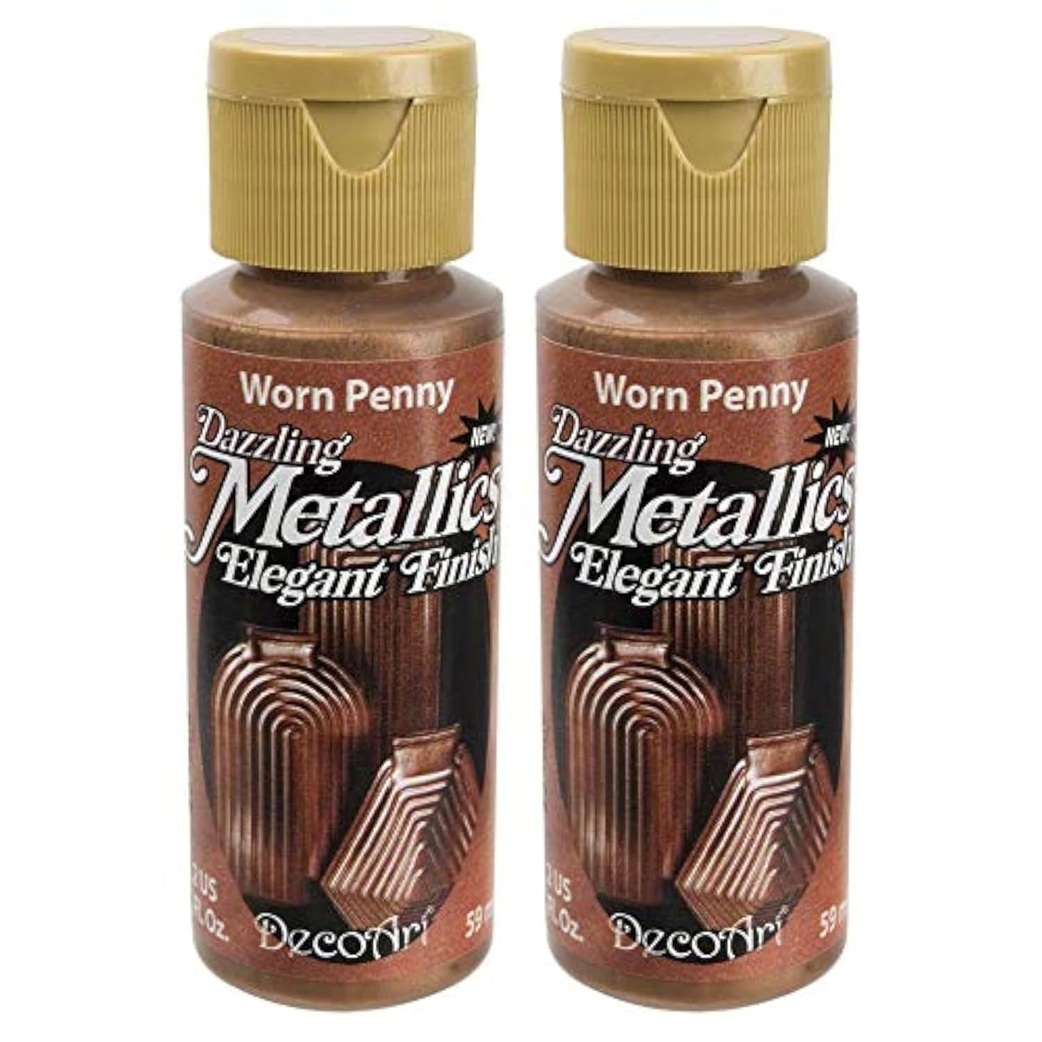 Dazzling Metallics Acrylic Paint 2oz-Worn Penny