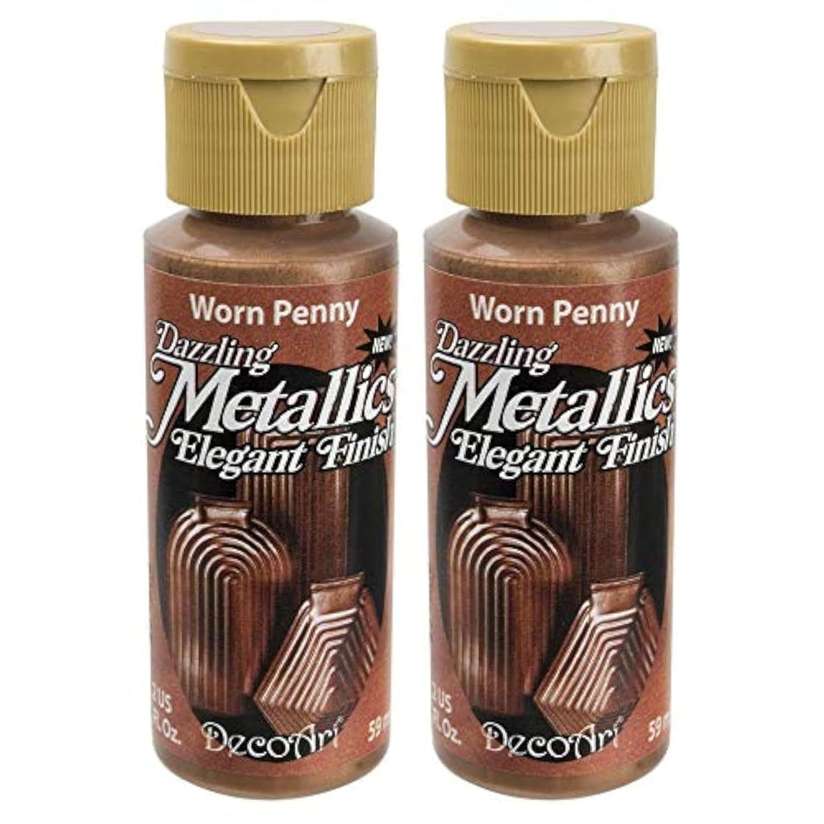 Dazzling Metallics Acrylic Paint 2oz-Worn Penny