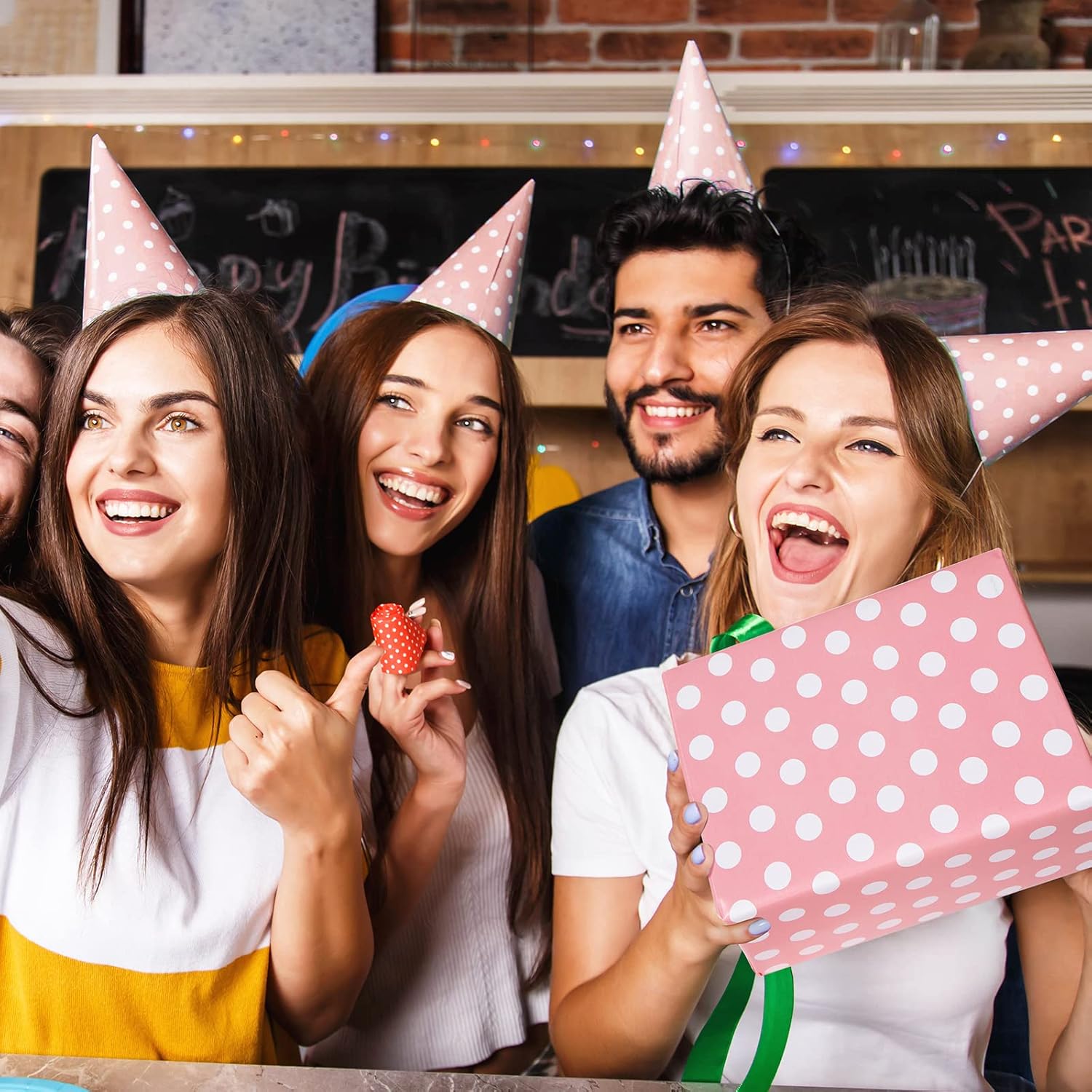 Birthday Wrapping Paper Folded For Girls, Women, Baby, Pink Wrapping Paper, Pink Gift Wrap For Birthday, Valentines, Christmas, Wedding, Baby Shower, Pre-Cut 12 Sheets Each 20"X 29"