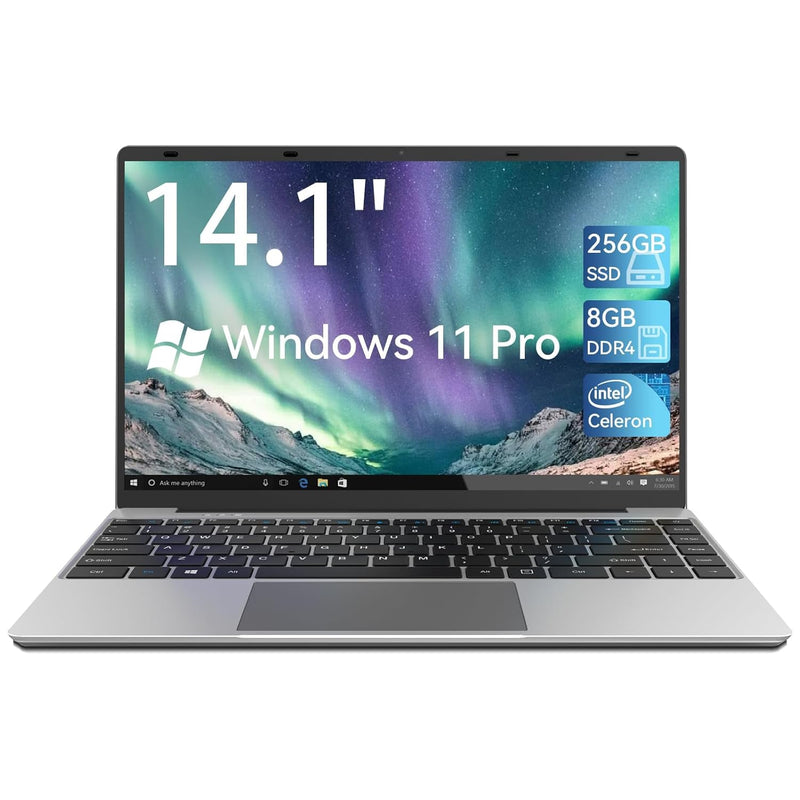 14.1In Laptop Computer, 8Gb Ram And 256Gb Ssd Laptop, Win 11 Pro, Intel Celero