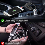 2 Pack 3FT Coiled USB C to USB C Fast Charging Cable for CarPlay iPhone Samsung Pixel