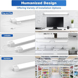 5FT LED Garage Shop Light Fixture 45W 5000K Waterproof Plug In Tube Light for Kitchen Bathroom Workbench