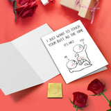 Funny Butt Valentines Day Card For Husband, Cute Valentines Day Gift For Boyfriend Him From Wife Girlfriend, I Just Want To Touch Your Butt All The Time