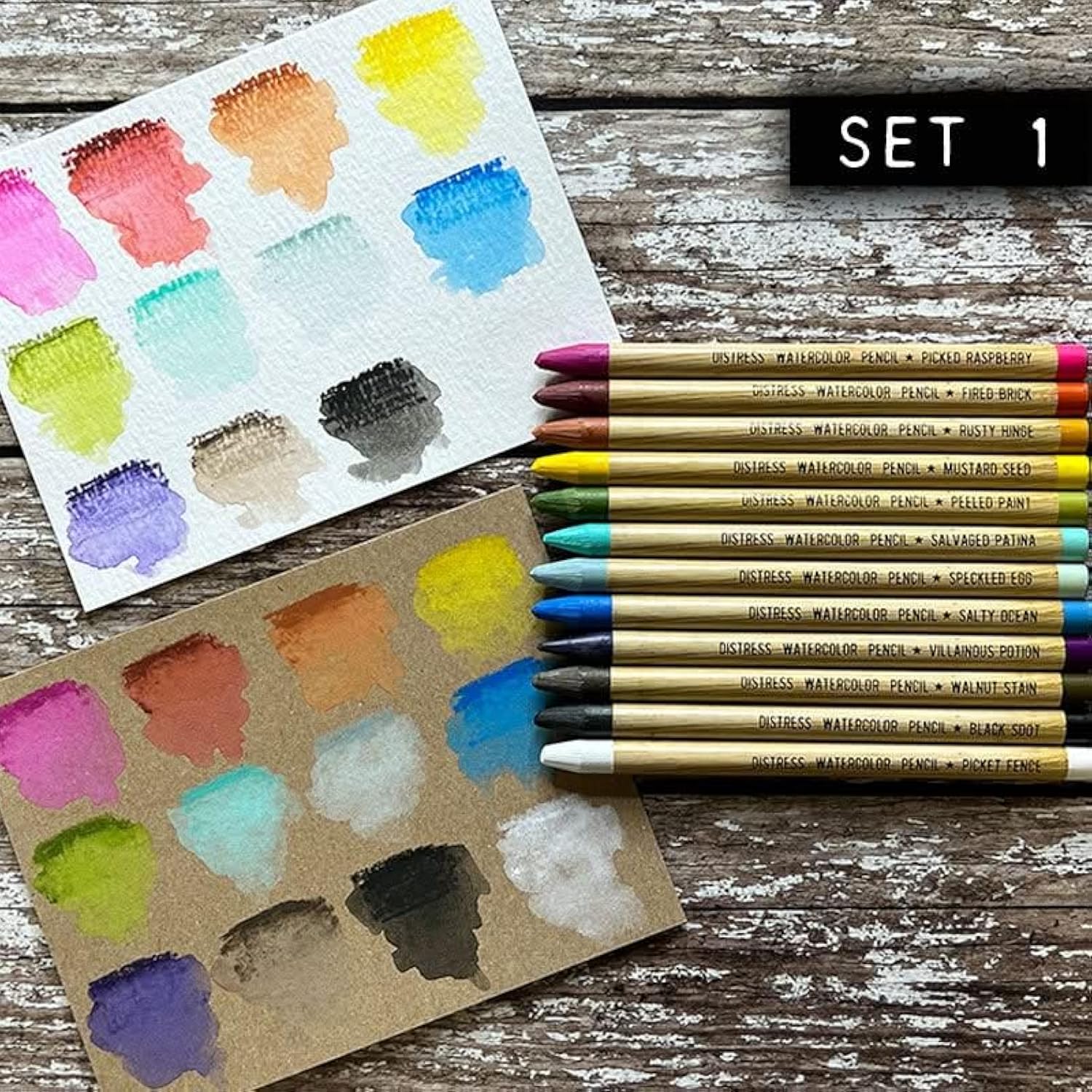 Ranger Tim Holtz Distress Watercolour Pencils Set 1-12 pcs
