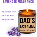 Dad'S Last Nerve Candle - Personalized Gift For Dad - Funny Gift For Dad - Dad Gifts - Birthday Gift For Dad