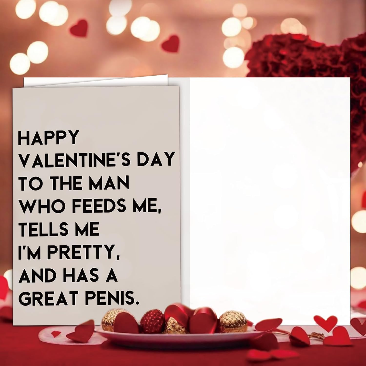 Funny Valentines Day Card For Husband Or Boyfriend – Romantic Naughty Valentine Gift For Him Men