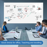 Magnetic Whiteboard Sticker For Wall, Self-Adhesive Dry-Erase Board Wallpaper, Office Home School (24" X 16")