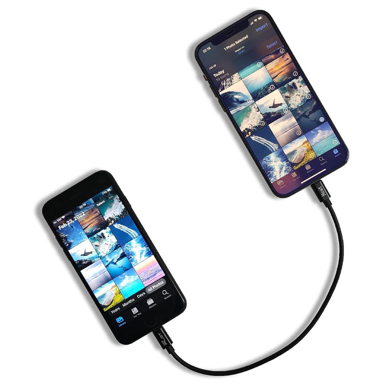 Compatible For Iphone To Iphone Transfer Cable, Ios 14 To 8 Pin Otg Cable Male