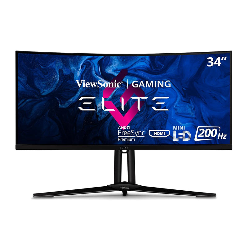 ViewSonic Elite XG341C-2K 34 Inch 1440p Curved Gaming Monitor with 1ms, 200Hz,