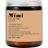 Mimi Noun Candle - Gift For Mimi - Mother'S Day Candle - Mimi Gifts - Mimi Definition - Lavende Scented Candles - Soy Candle For Home Scented
