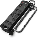 Surge Protector Power Strip Fireproof MOV Technology for Computer Audio Gear Pedal Board
