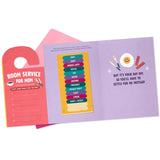 Hallmark Mother's Day Card from Kids (Breakfast Menu Door Hanger)