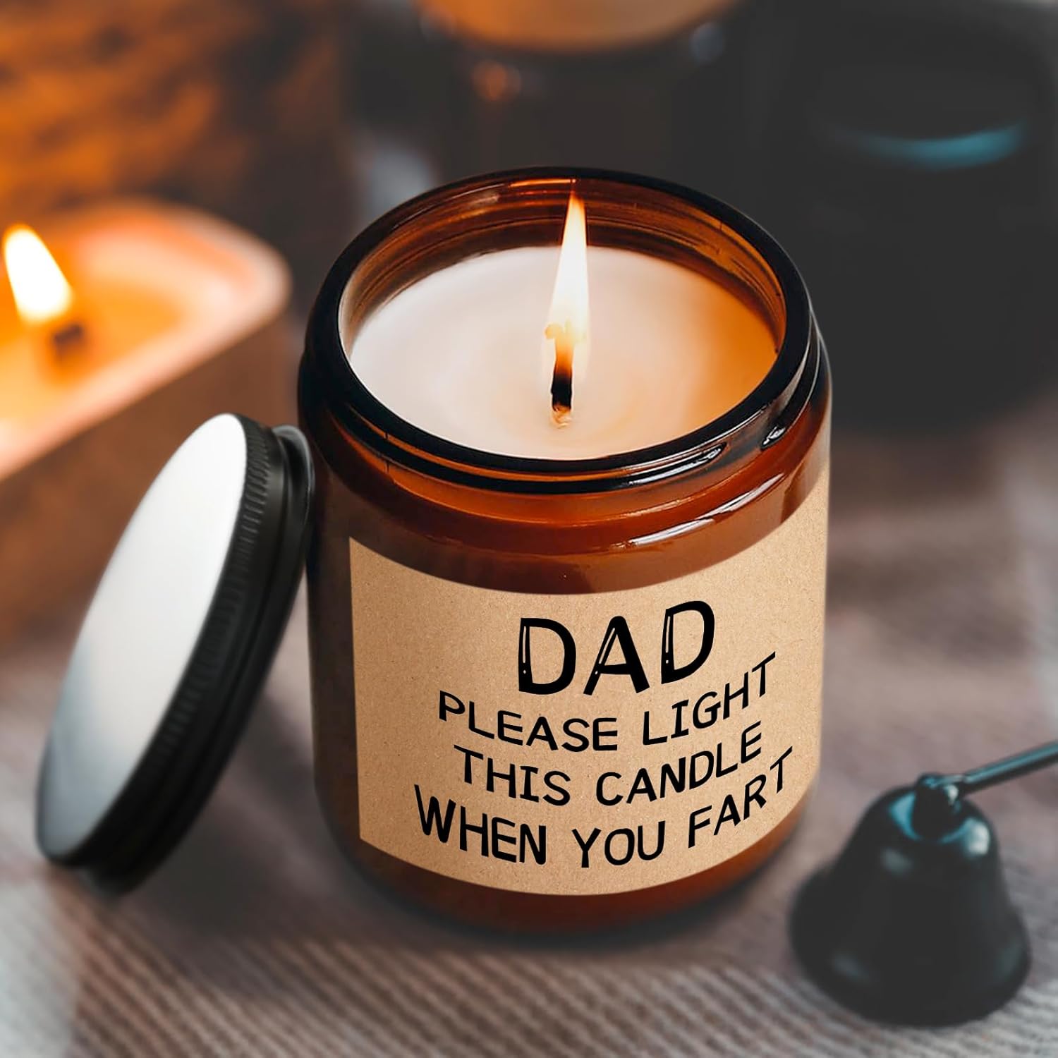 Dad Christmas Gifts For Men Funny Birthday Christmas Gifts For Dad From Daughter & Son Unique Mens Gift For Dads Who Have Everything Hilarious Holiday Presents Gag Gift For Fathers, 100% Soy Wax