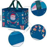 12 Pack Christmas Gift Bags Large Reusable Tote Bags, Non-Wove Bags For New Year'S Shopping, Christmas Surprise, Xmas Party Supplies,12.8"×9.8"×6.7"