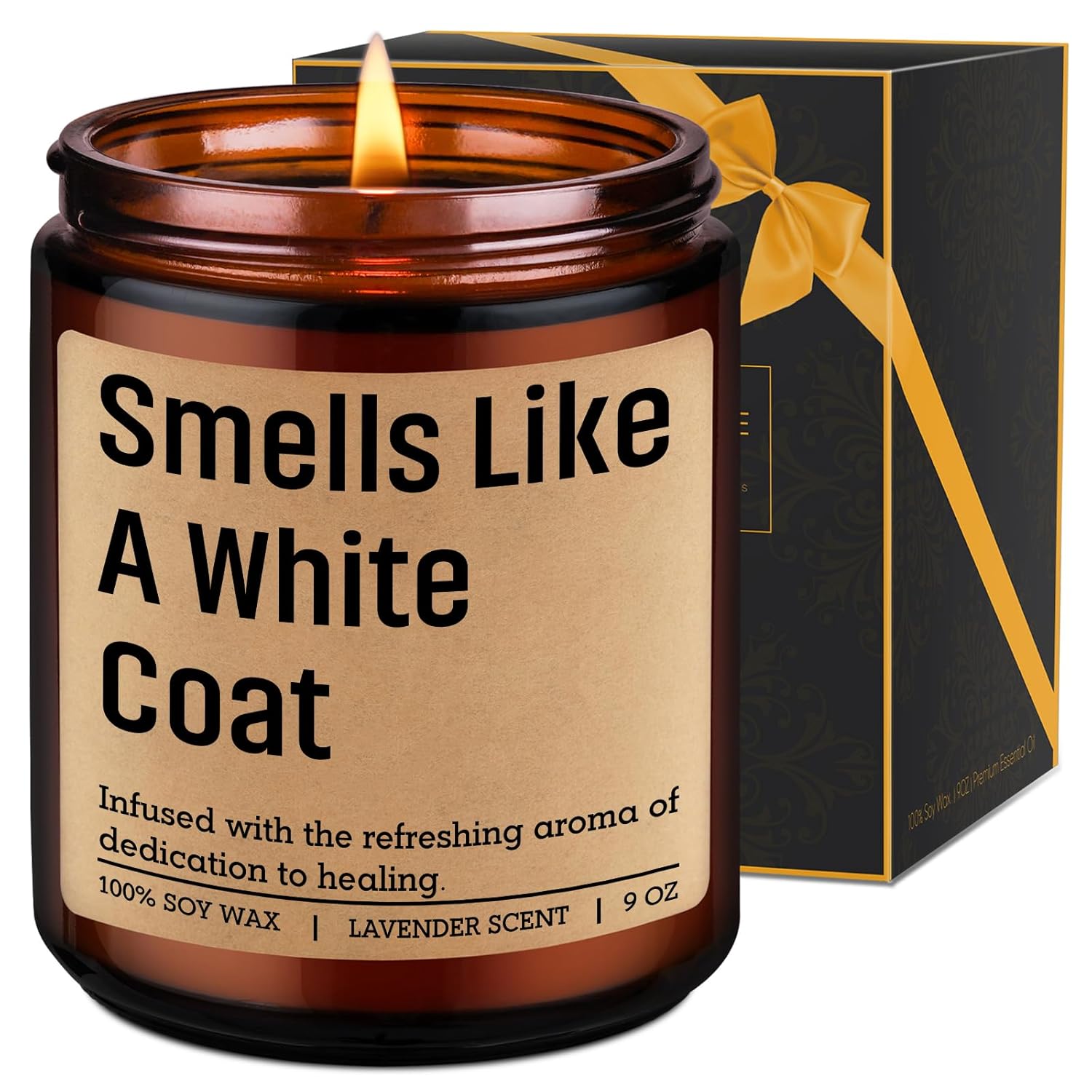 Future Doctor Candle, White Coat Ceremony Gifts - Valentines, Graduation, Congratulations Gifts For Medical Students - White Coat Presents For Future Doctor, Dental, Pharmacy, Pa, Med Students
