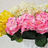 Artificial Flowers For Outdoor Spring Summer Decoration,6 Bundles Fake Silk Geraniums Flowers Faux Flowers Plants Uv Resistant For Garden Home Planter Windows Yard Table Centerpiece