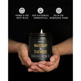Scented Candles For Men - 4 Pack Candles For Home Scented, 36Oz Soy Wax, 200 Hour Burn Time, Men Candle Set, Sandalwood Oud/Mahogany Teakwood/Smoke Vanilla/Jasmine Candle Set A