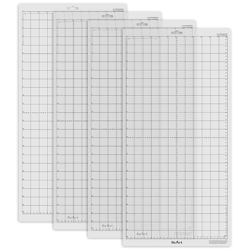 Standard Grip Cutting Mat For Silhouette Cameo 4 Packs 12" X 24" - Adhesive Cu