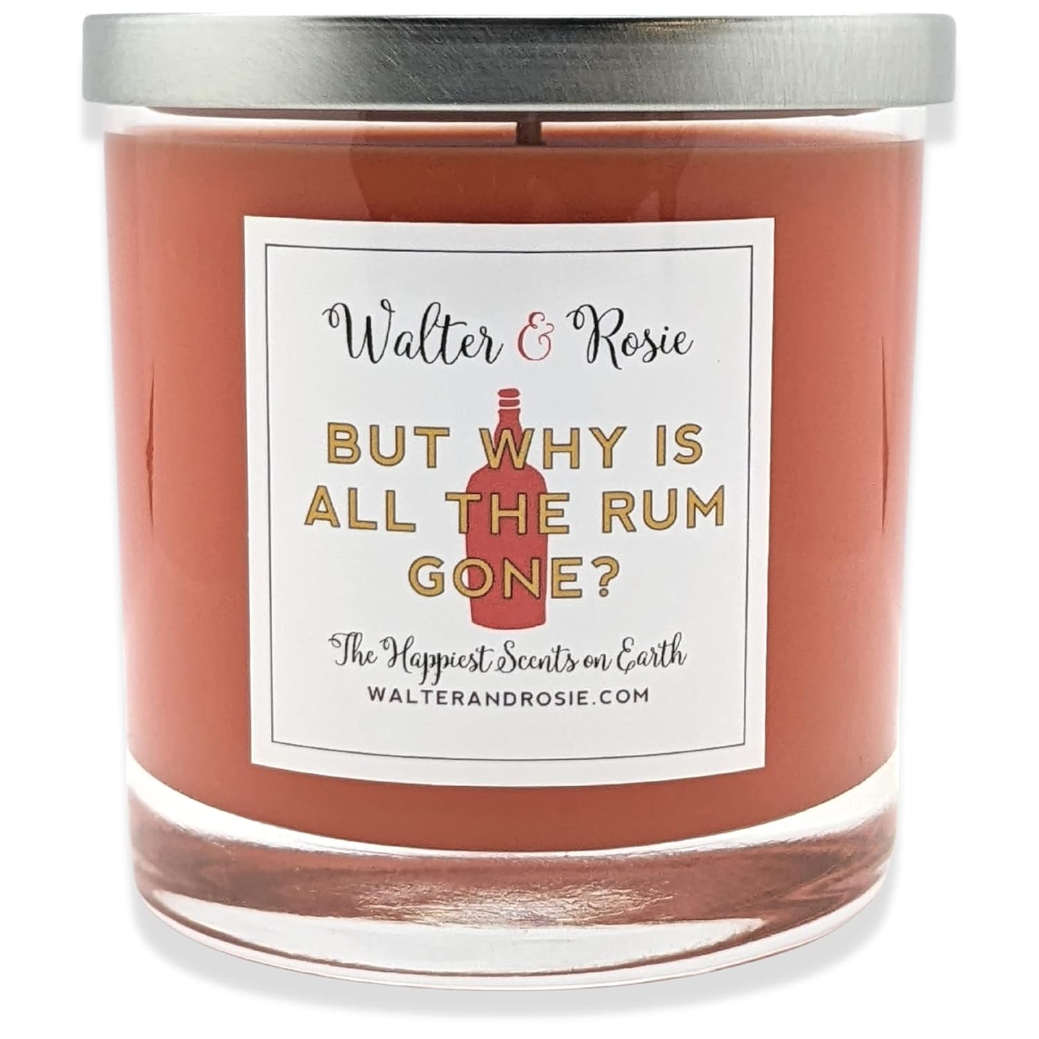 - But Why Is All The Rum Gone Candle 11 Oz - Scented Candle - Soy Wax Blend - Movie Inspired - Up To 40 Hrs. - Long Burning Candle
