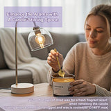 Lavender Wickless Candles For Candle Warmer Lamp, 9Oz Soy Candle With Stirring Spoon & Lid, Wickless Lavender Aroma Ideal For Candle Lamp, Candles Gifts For Women Birthday Christmas Home Aroma